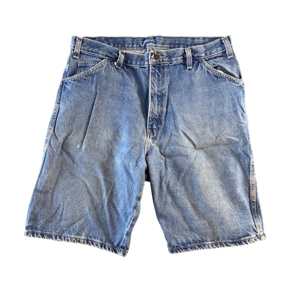 Dickies Mens Carpenter‎ Denim Shorts 36 Stonewash Blue GD200SNB Cotton Utility